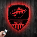 Minnesota Wild Metal Sign Shield Shape 1
