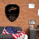 Minnesota Wild Metal Sign Shield Shape 1