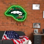 Minnesota Wild Neon Sign Dripping Lips 1