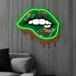 Minnesota Wild Neon Sign Dripping Lips 1