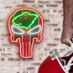 Minnesota Wild Neon Sign The Punisher 1