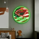 Minnesota Wild Neon Sign Us Flag Acrylic 1