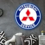 Mitsubishi Neon Sign Super Car 1