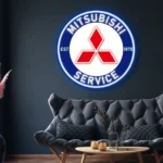 Mitsubishi Neon Sign Super Car 1