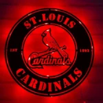 Mlb Metal Sign Artistic St Louis Cardinals 1