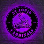 Mlb Metal Sign Artistic St Louis Cardinals 1