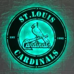 Mlb Metal Sign Artistic St Louis Cardinals 1