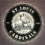 Mlb Metal Sign Artistic St Louis Cardinals 1