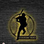 Mlb Metal Sign Custom Baseball 1
