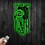 Mlb Metal Sign Personalized Us Baseball Player Name 1