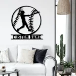 Mlb Metal Sign Young Lady Baseball Name 1