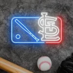 Mlb Neon Sign St Louis Cardinals Mlb Logo 1