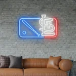 Mlb Neon Sign St Louis Cardinals Mlb Logo 1