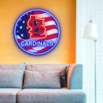 Mlb Neon Sign St Louis Cardinals Us Flag Acrylic 1