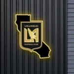 Mls Neon Sign Los Angeles Football Club California State Map 1