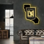 Mls Neon Sign Los Angeles Football Club California State Map 1