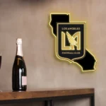 Mls Neon Sign Los Angeles Football Club California State Map 1