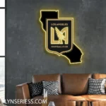Mls Neon Sign Los Angeles Football Club California State Map 1