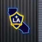 Mls Neon Sign Los Angeles Galaxy California State Map 1