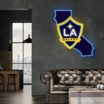 Mls Neon Sign Los Angeles Galaxy California State Map 1