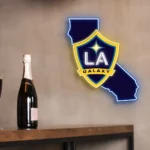 Mls Neon Sign Los Angeles Galaxy California State Map 1