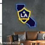 Mls Neon Sign Los Angeles Galaxy California State Map 1