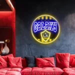Mls Neon Sign Los Angeles Galaxy Retro Acrylic 1