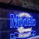 Modelo Especial Neon Sign Cerveza Draft 1