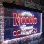 Modelo Especial Neon Sign Cerveza Draft 1