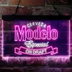 Modelo Especial Neon Sign Cerveza Draft 1