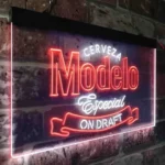 Modelo Especial Neon Sign Cerveza Draft 1