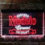 Modelo Especial Neon Sign Cerveza Draft 1
