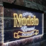 Modelo Especial Neon Sign Cerveza Draft 1