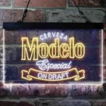 Modelo Especial Neon Sign Cerveza Draft 1