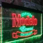 Modelo Especial Neon Sign Cerveza Draft 1