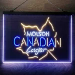 Molson Canadian Neon Sign Maple Leaf Lager 3 Color 1