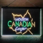 Molson Canadian Neon Sign Maple Leaf Lager 3 Color 1