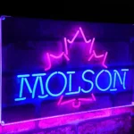 Molson Neon Sign Logo 1