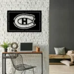 Montreal Canadiens Metal Sign Habs Crest Logo 1