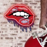 Montreal Canadiens Neon Sign Dripping Lips 1