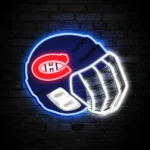 Montreal Canadiens Neon Sign Nhl Hockey Helmet Acrylic Led 1