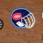 Montreal Canadiens Neon Sign Nhl Hockey Helmet Acrylic Led 1