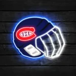 Montreal Canadiens Neon Sign Nhl Hockey Helmet Acrylic Led 1