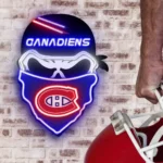 Montreal Canadiens Neon Sign Skull 1