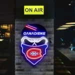 Montreal Canadiens Neon Sign Skull 1