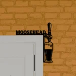 Moosehead Lager Metal Sign Artistic Tap Handle 1