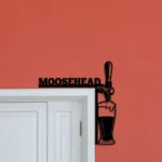 Moosehead Lager Metal Sign Artistic Tap Handle 1