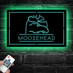 Moosehead Lager Metal Sign Moose Head Art 1