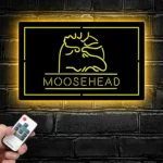 Moosehead Lager Metal Sign Moose Head Art 1