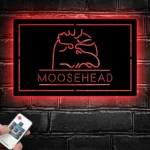 Moosehead Lager Metal Sign Moose Head Art 1